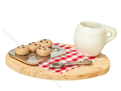 (image for) Miniature Cookies and Coffee for Dollhouses