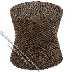 (image for) Miniature Resin Round Wicker Table for Dollhouses
