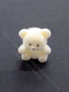 (image for) Miniature Fuzzy Bear Figurine for Dollhouses