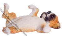 (image for) Dollhouse Scale Model Boxer Lying on Her Back