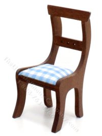 (image for) Vintage Miniature Walnut Dining Room Set for Dollhouses (5pc)