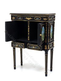 (image for) Miniature Victorian Handpainted Cabinet on Legs for Dollhouses