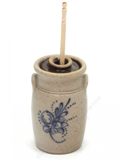Dollhouse Miniature Butter Churn - 1:12 Scale Stenciled Wooden Accessory For Miniature Settings - View #8
