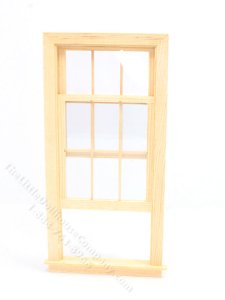 (image for) Miniature 6-Over-6 Working Window For Dollhouses