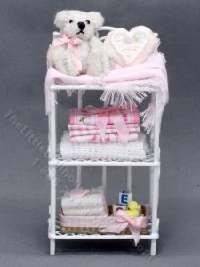 (image for) Cute Metal Teddy Bear Shelf with accessories by Janet