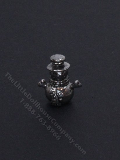 (image for) Miniature Sterling Silver Snowman Statuette