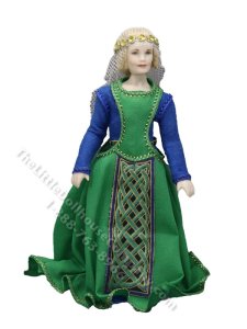 (image for) Miniature Handcrafted Vintage Medieval Woman with Veil