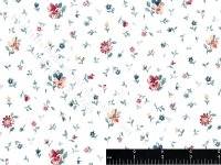 (image for) Red Pansies Miniature Wallpaper for Dollhouses