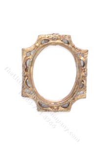 (image for) Miniature Bevelled Gold Metal Frame for Dollhouses