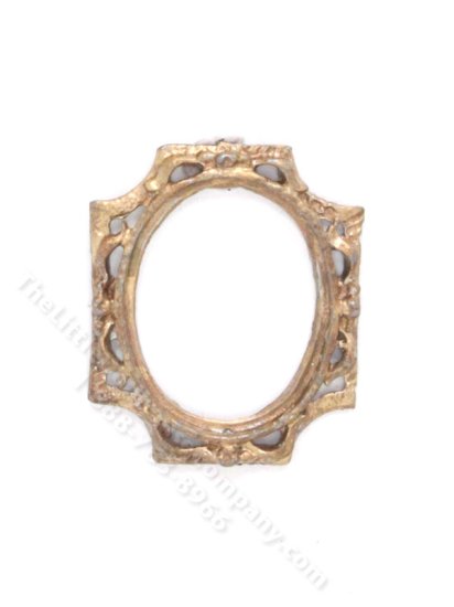 (image for) Miniature Bevelled Gold Metal Frame for Dollhouses