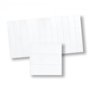 (image for) Dollhouse Scale Model Plain Tiles - White Gloss