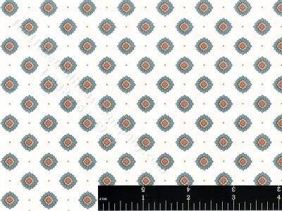 (image for) Blue Sunflowers Miniature Wallpaper for Dollhouses
