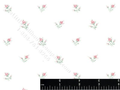 (image for) Thistles Miniature Wallpaper for Dollhouses