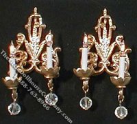 (image for) Miniature Pair of 12v Cotillion Sconces