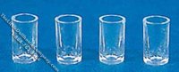 (image for) Miniature Set of 4 Assorted Tumblers for Dollhouses