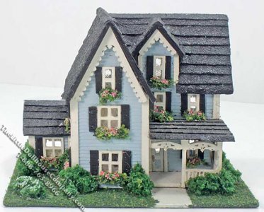 (image for) Assembled 1:144 Scale Victorian Dollhouse