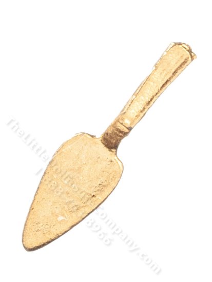 (image for) Miniature Gold Cake Server for Dollhouses