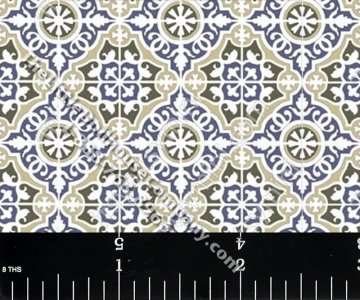 (image for) Decorative Tile Pattern Miniature Wallpaper for Dollhouses