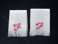 (image for) As-Is Miniature Monogram Towels for Dollhouses