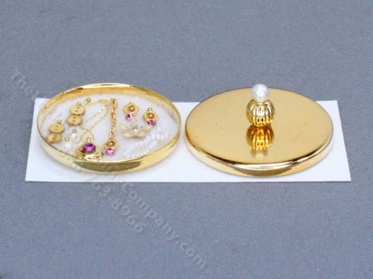 (image for) Miniature Round Jewellery Box by Cheryl Warder