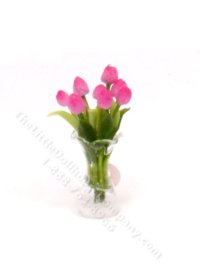 (image for) Miniature Tulips in a Glass Vase