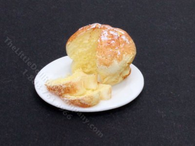 (image for) Miniature Cut Sally Lunn Bread for Dollhouses