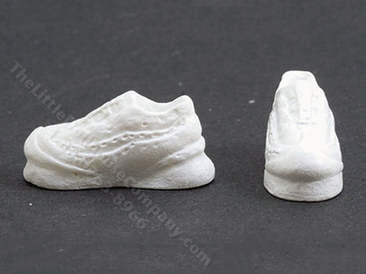 (image for) Miniature White Tennis Shoes for Dollhouses