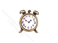 (image for) Miniature Antique Brass Alarm Clock for Dollhouses