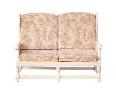 (image for) Country style settee in White