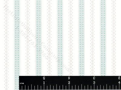 (image for) Teal Stripe Miniature Wallpaper for Dollhouses