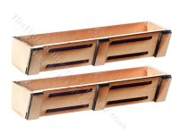 (image for) Miniature Flower Boxes, Slat Design for Dollhouses