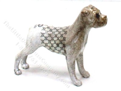 (image for) Miniature White Gucci Art Dog by PRD Miniatures