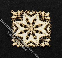 (image for) Miniature 1/4 Scale Square Laser Cut Doily for Dollhouse