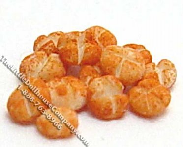 (image for) Dollhouse Scale Model 1:48 Scale Bakers Dozen Hot Cross Rolls