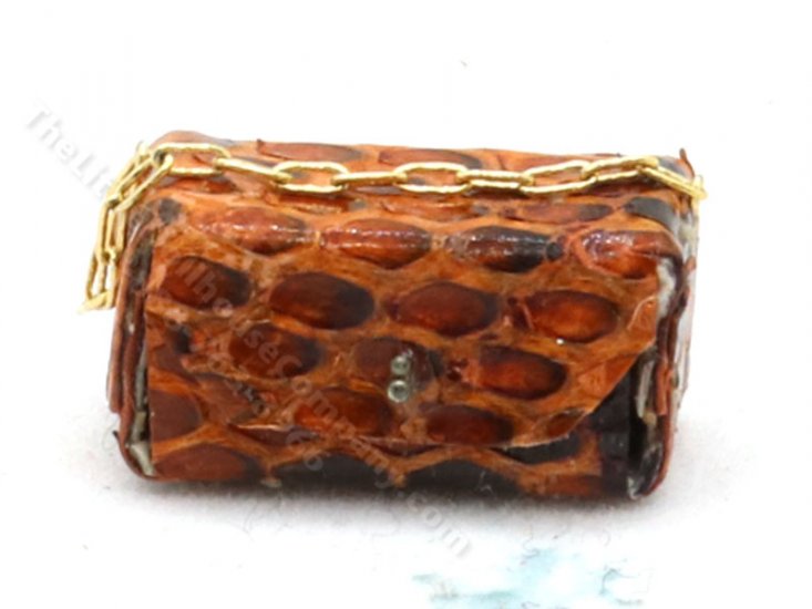 (image for) Miniature Red Snakeskin Handbag