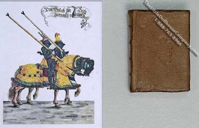 (image for) Miniature Book: 'Turnierbuch' (Tournament Book), Burgkmair, 1540