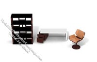 (image for) 3/4 Scale Contemporary Office Set for Dollhouses