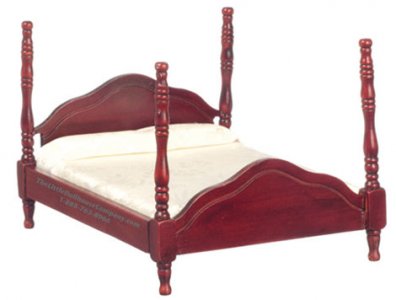 (image for) Miniature As-Is Cannonball Bed for Dollhouses