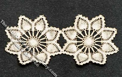 (image for) Miniature Flower Design Laser Cut Doily for Dollhouses