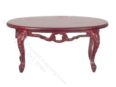 (image for) Miniature Fancy Victorian Coffee Table for Dollhouses
