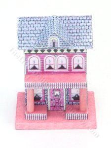 (image for) 1/144th Scale Miniature Bliss House Replica, Pink and Brick