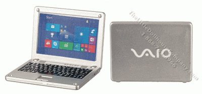 (image for) Dollhouse Scale Model Laptop Computer