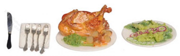 (image for) Miniature Chicken Dinner with Salad