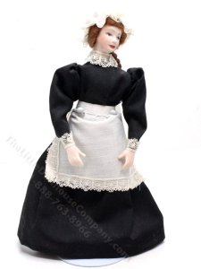 (image for) Miniature Colonial Maid for Dollhouses