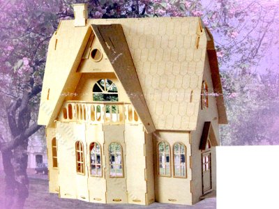 (image for) Miniature French Country Dollhouse Kit