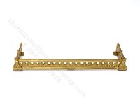 (image for) Miniature Decorated Fireplace Fender for Dollhouses - Gold