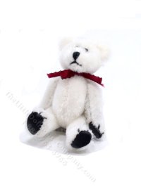 (image for) Miniature White Teddy Bear for Dollhouses