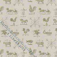 (image for) Green Chicken Feed Pattern Miniature Wallpaper for Dollhouses