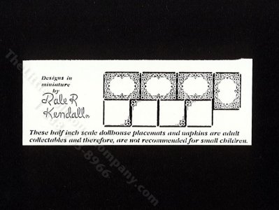 (image for) Half Scale Miniature Placemats by Jeannetta Kendall