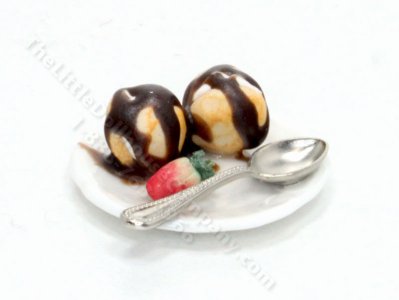 (image for) Miniature Profiteroles on a Plate by Charlotte Willmott